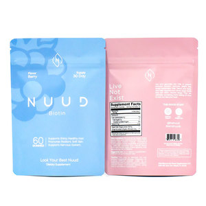 Custom Printed Vitamin <strong>Medical</strong> <strong>Packages</strong> 100% New Raw <strong>Material</strong> Stand up Plastic Pouches With Resealed Zipper Bag Mylar Package