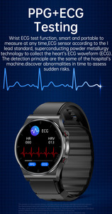 สมาร์ทวอทช์ P70 รุ่นใหม่ ปี 2024 พร้อมปั๊มลมในตัว วัดค่า ECG อุณหภูมิร่างกาย ความดันโลหิต กันน้ำระดับ IP67 ตรวจสอบสุขภาพ - Product Image 4