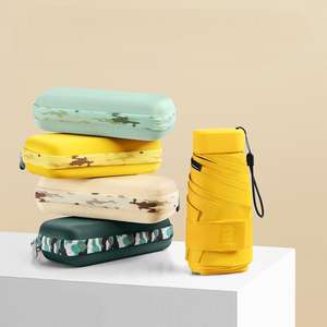 Ombrello Portatile Personalizzabile a 6 Stecche con Porta Carte, Manuale e Doppio Uso, Resistente ai Raggi UV per Viaggi Adulti - Product Image 2