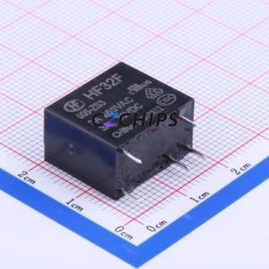 HF32F/005-ZS3 Power Relay Through hole Component THT,10.2x18.4mm Relay 5V 1 Changeover: 1C SPDT-Changeover::: 5 250V-AC/30V-DC - Product Image 1