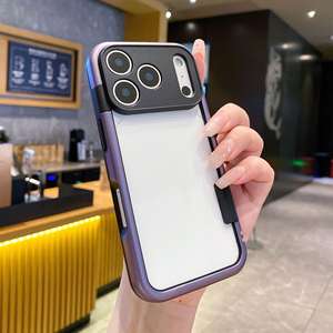 Coque de téléphone en silicone à blocs de couleur pour iPhone 17, protection intégrale de l'objectif, dégradé, dissipation de la chaleur pour iPhone 16/15/14 - Product Image 6