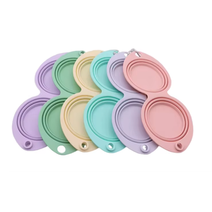 Mangkuk lipat silikon luar ruangan, mangkuk air anjing lipat Anti tumpah - Product Image 2