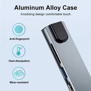 Çoklu bağlantı noktalı USB C usb c hub C tipi 3.1 - USB 3.0 4k yüksek çözünürlüklü TV RJ45 LAN Ethernet 8'i 1 arada çok fonksiyonlu adaptör hub dock - Product Image 3