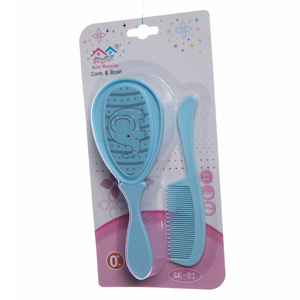 Ensemble peigne et brosse multifonctionnel pour bébé <span class=keywords><strong>Apple</strong></span> Bear, nouveau style, avec poils en PP et nylon, emballage cadeau écologique - Product Image 1