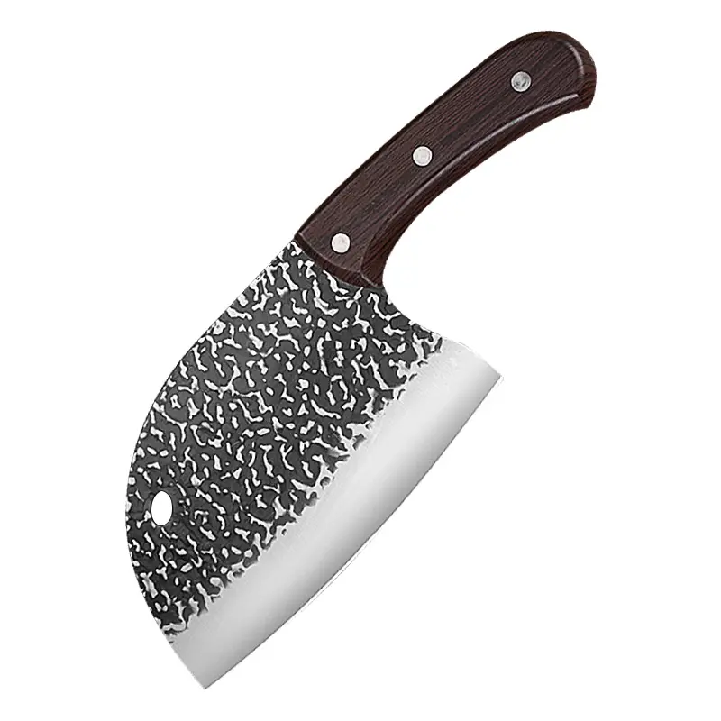 Handmade Steel Chopper Knife with PP Handle Forged Cleaver Slicer for Fish Bone Meat Vegetable Boning Knife Dolphin Shark Fish