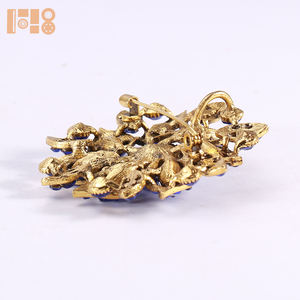 เข็มกลัดคริสตัลพลอยเทียมชุบทองสำหรับงานแต่งงานของขวัญงานหมั้นสำหรับผู้หญิงเครื่องประดับอัลลอยสำหรับเด็กช่อดอกไม้งานแต่งงาน - Product Image 5