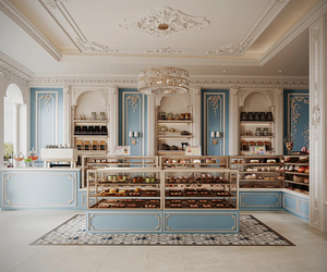 Design d'Interni per Caffetteria e Pasticceria, Personalizzazione Completa della Stanza, Soluzione con Vetrina Espositiva, Decorazione Completa per <span class=keywords><strong>Negozio</strong></span> di Caffè - Product Image 1