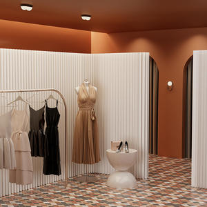 Cloison de séparation pliable et extensible pour bureau, mur en accordéon en papier, séparateur d'écran pour la maison, fond de scène pour diffusion en direct commerciale - Product Image 2