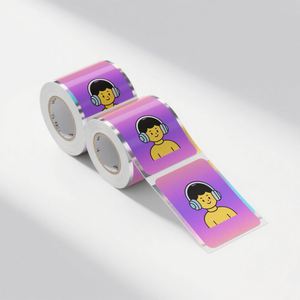 Custom <b>Waterproof</b> Removable Vinyl PVC Adhesive <b>Sticker</b> Sheets Kiss Cut Printable Holo <b>Sticker</b> - Product Image 2