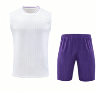 Ensemble de maillot d'entraînement sans manches en polyester à séchage rapide, motif graffiti abstrait, pour jeunes et adultes, personnalisable avec nom et logo