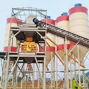 Planta dosificadora de hormigón portátil con bomba y motor Capacidad de 35 m/h Control automático Wet Ready Mix a la venta - Product Image 5