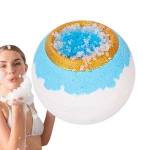 Bolas de Sal de Baño Efervescentes, Boule de Bain, Colores Mezclados Personalizados, Sal Marina y Flores Secas para Hotel, SPA y Hogar - Product Image 6