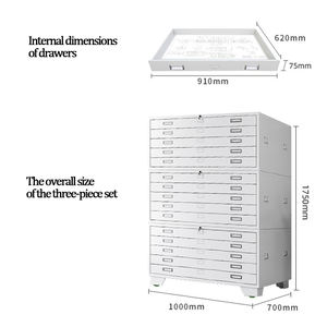 Armoire à outils de rangement de <span class=keywords><strong>dessin</strong></span>, armoire à dossiers d'<span class=keywords><strong>architecte</strong></span>, armoire de rangement de plan d'étage de carte - Product Image 3