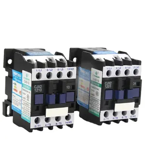 CJX2-1201/1210 50/60HZ 12A AC contactor en carril Din 3P + 1NO abierto Normal Contactor de 24V-380V