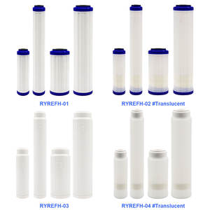 Boîtier de <span class=keywords><strong>filtre</strong></span> rechargeable entièrement transparent T33 pour purificateurs d'eau avec coton filtrant intégré - Product Image 3