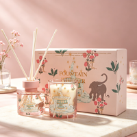 Coffret Cadeau Bougies Parfumées et Diffuseurs à Bâtonnets en Gros pour la Décoration Intérieure, Prêt à la Vente en Boîte Cadeau pour Boutiques et Marques