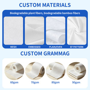 Serviettes en <span class=keywords><strong>coton</strong></span> 100% personnalisées avec logo, lingettes démaquillantes, ultra douces, jetables - Product Image 5