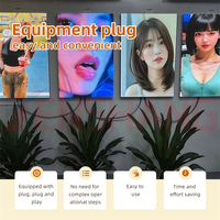 Kotak lampu Led magnetik poster film LED iklan dalam ruangan kustom bingkai alumunium ramping Led kotak lampu tampilan layar
