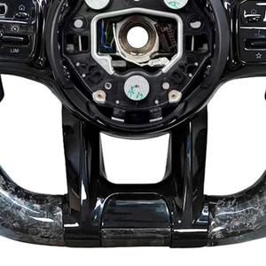 พวงมาลัยคาร์บอนไฟเบอร์ฟอร์จเข้ากันได้กับ <span class=keywords><strong>Mercedes</strong></span> <span class=keywords><strong>Benz</strong></span> <span class=keywords><strong>AMG</strong></span> A E S C คลาส <span class=keywords><strong>C36</strong></span> G63 C43 <span class=keywords><strong>W202</strong></span> W203 W204 W205 W207 W206 - Product Image 4