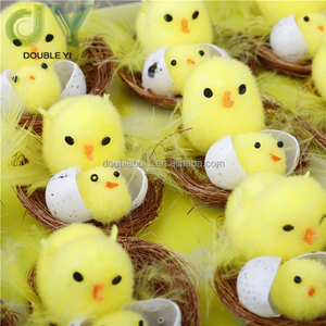 Decoración personalizada de <span class=keywords><strong>pollitos</strong></span> de Pascua para recién <span class=keywords><strong>nacidos</strong></span>, polluelos peludos de juguete, Mini adornos de <span class=keywords><strong>pollitos</strong></span> de Pascua - Product Image 6