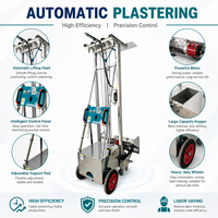 Machine à plâtrer les murs automatique à haute efficacité, machine à projeter du mortier de ciment pour chantier de construction