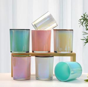 บลัชออนสีขาวทรงกระบอกชุบด้วยไฟฟ้าสีรุ้งโฮโลแกรมสีกรมท่า - Product Image 1