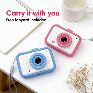Máy ảnh kỹ thuật số cho trẻ em, hai ống kính, màn hình IPS 2.0 inch, pin 400mAh, chất liệu ABS, có nhạc, trò chơi, bộ lọc ảnh, quà tặng cho bé trai bé gái - Product Image 2