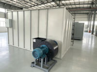 Cabine de peinture en poudre personnalisée avec dispositif de pulvérisation à jet pulsé pour boîtes métalliques, ligne de revêtement en poudre avec four de cuisson, certifiée CE