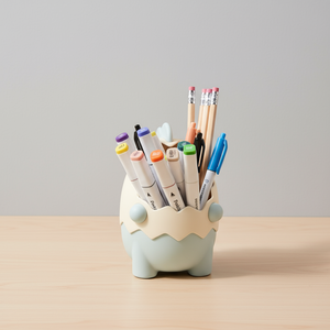 Portapenne da tavolo per la casa <span class=keywords><strong>rosa</strong></span> rotondo realizzato in plastica resistente Organizer di cancelleria - Product Image 5