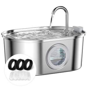 OEM 뜨거운 판매 3.2L 스테인레스 스틸 방수 자동 애완 동물 물 디스펜서 PC 재료 고양이 개 디자인 애완 동물 음식 기능 - Product Image 1