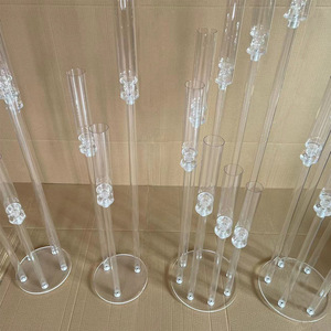 Candelabros acrílicos para mesa de boda, centro de mesa, decoración, soporte de flores, <span class=keywords><strong>candelabro</strong></span> - Product Image 5