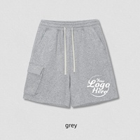 Shorts de travail pour hommes printemps-été 340G, coupe décontractée robuste avec cordon de serrage et poches, personnalisables