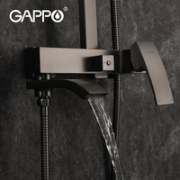 2023 ensemble de douche carré mitigeur d'eau chaude et froide robinet de douche en laiton G2407-9