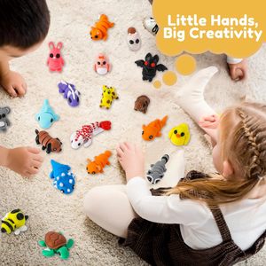MONJITA 35 Piezas Mini Figuras de Animales Impresas en 3D de PLA, Lindas Decoraciones de Escritorio, Recuerdos de Fiesta, Rellenos para Bolsas de Regalo - Product Image 4