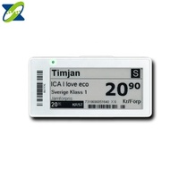 Zhsunyco Etiqueta Electrónica de Estante (ESL) de 2,13 Pulgadas con Pantalla de Tinta Electrónica E-Paper, Etiqueta de Precio Digital para Tienda con RFID y WiFi
