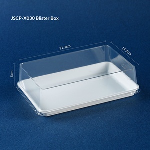 Boîte à pâtisserie carrée de style étranger pour gâteau à la crème à l'ancienne, emballage en plastique PP de qualité alimentaire pour sushis, sandwichs, rouleaux de <span class=keywords><strong>pain</strong></span> Queen Roll - Product Image 6