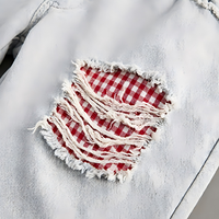 Pantalon de jogging homme en molleton double épaisseur, coupe ample et large, effet usé et déchiré, qualité supérieure