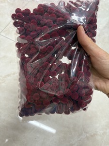 Venta al por Mayor de 500 Piezas de Cuentas de Terciopelo Acrílico de 12 mm, Accesorios Hechos a Mano para Manualidades, Cuentas Redondas de Terciopelo Plástico para Bolsos - Product Image 4