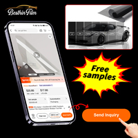 Film Teinté pour Vitres de Voiture Nano Céramique Ultra HD Échantillon Gratuit 99% Rejet UV PET Carbone Film Solaire Anti-UV Polarisé