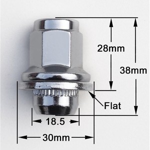 น็อตล้อ 12x1.5 เหล็กโครเมียม สำหรับเปลี่ยนล้อ Jaguar F-Type C2C35294 - Product Image 3
