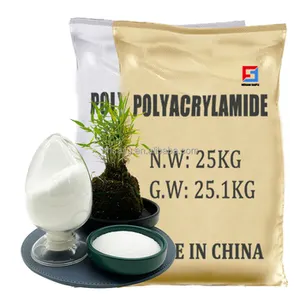 Mejor precio polvo blanco resistencia a altas temperaturas China tratamiento de agua productos químicos aniónicos poliacrilamida MSDS