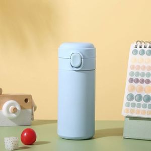Stainless Steel Vacuum Flask Minimalist Design White Straight Cup Thermal Insulation 24H Travel Tumbler With <b>Gift</b> <b>Box</b> - Product Image 3