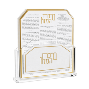 Encuentre un icono similar Fábrica al por mayor Bencher Birkon Lucite Holder Judaica Lucite Zemiros y Bencher Set - Product Image 6