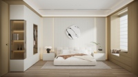 Moderner begehbarer Kleiderschrank mit Glasfront, integriertem Schlafzimmer-Stauraum und TV-Einheit – Luxuriöser, maßgefertigter Einbauschrank