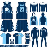 Ensemble Maillot et Short de Basketball Réversibles Personnalisables en Maille Performance Sublimée Double Face pour Ligues – Vente en Gros