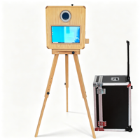 Nuevo Fotomatón Portátil con Impresora, Ambos en Una Sola Máquina, Pantalla Táctil de 15.6 Pulgadas, Compatible con DNP DS620 para Bodas, Fiestas y Eventos