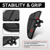 Planches de sol antidérapantes en caoutchouc noir personnalisées, repose-pieds et repose-jambes en aluminium pour Can-Am Spyder F3 / F3-S / F3-T (2015-2025)