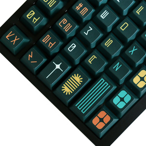 Keycaps GMK Expo con Tipografia e Font Retrò, Design Grafico Moderno Mid-century, 130 Tasti PBT, Profilo Cherry, Stampa a Sublimazione - Product Image 3