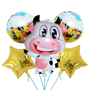 Globos <span class=keywords><strong>de</strong></span> Helio <span class=keywords><strong>de</strong></span> Aluminio con Diseño <span class=keywords><strong>de</strong></span> Animales <span class=keywords><strong>de</strong></span> Granja, Vaca <span class=keywords><strong>Lola</strong></span> Feliz, Gallina, Dibujos Animados, para Decoración <span class=keywords><strong>de</strong></span> Fiestas - Product Image 6