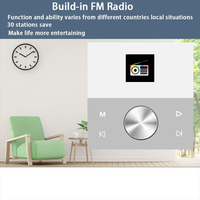 Amplificateur mural Bluetooth, système audio intelligent pour la maison, mini écran tactile, son stéréo 4*30W, panneau musical, système PA, haut-parleur, haut-parleur de plafond